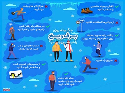 چگونه روی برف و یخ راه برویم